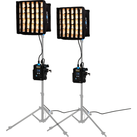 Nanlite PavoSlim 60B - zestaw, 2x panel, lampa LED + 2x softbox, dyfuzor, grid (2700-6500K, 72W, Bi-Color)